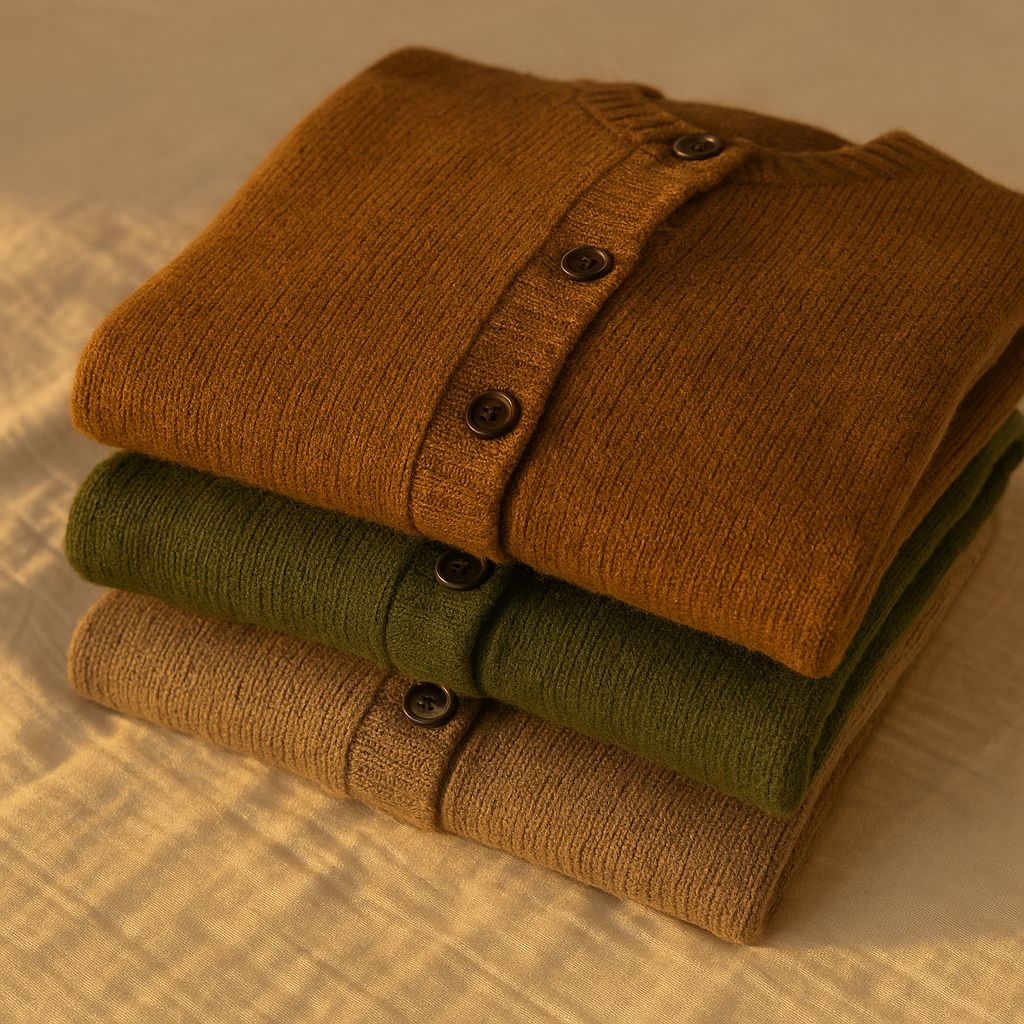 Cardigan "Lana"- Verde oliva - Imagen 2