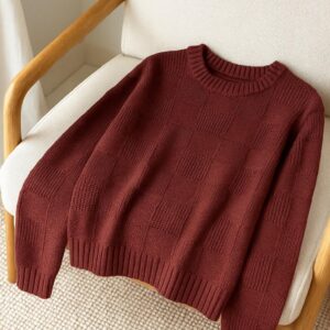 WhatsApp Image 2025-06-16 at 20.32.04 (1) Sweater Tejido Cuadro Vino