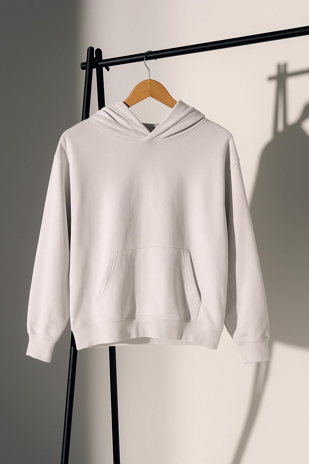 Buzo con Capucha Blanco Tiza